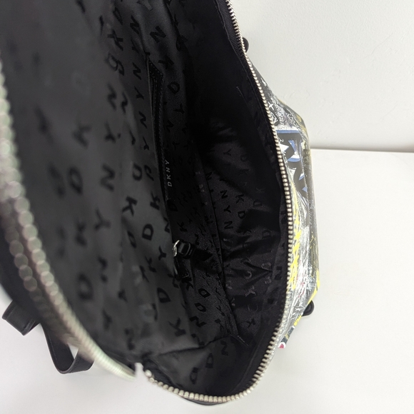 NWOT DKNY Graffiti Backpack Purse - Picture 6 of 7